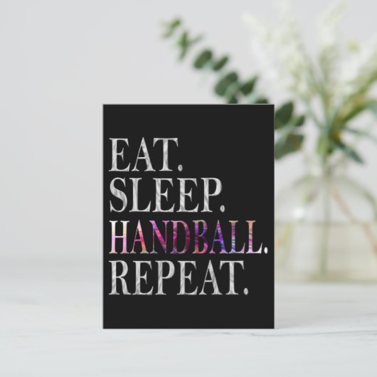 handball briefkaart (Staand voorkant)