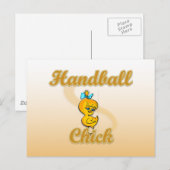 Handball Chick Briefkaart (Voorkant / Achterkant)
