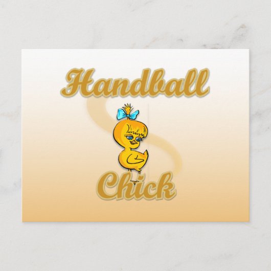 Handball Chick Briefkaart (Voorkant)
