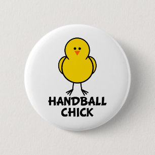 Handball Chick Ronde Button 5,7 Cm