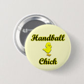 Handball Chick Ronde Button 5,7 Cm (Voorkant /achterkant)
