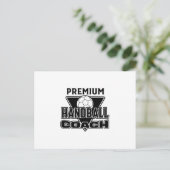 Handball Coach Briefkaart (Staand voorkant)