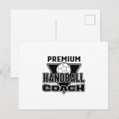 Handball Coach Briefkaart (Voorkant / Achterkant)