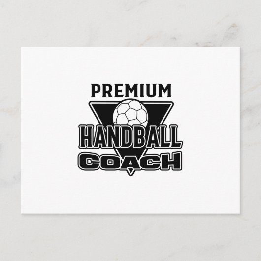 Handball Coach Briefkaart (Voorkant)