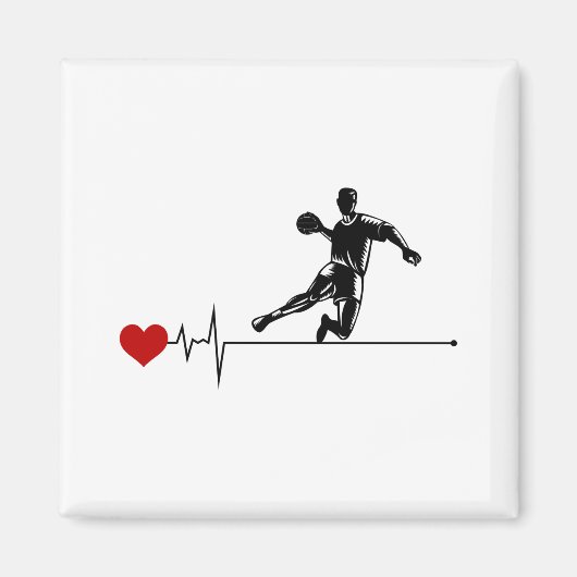 Handball Coach Handballer Funny Gezegde Magneet (Voorkant)