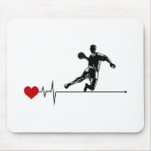 Handball Coach Handballer Funny Gezegde Muismat (Voorkant)