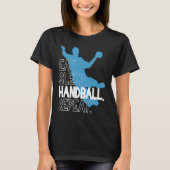 Handball Eat Sleep Handball Repeat Statement T-shirt (Voorkant)