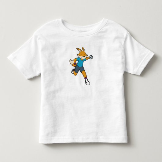 Handball Fox Handball speler Handball Kinder Shirts (Voorkant)