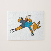 Handball Fox Handball speler Handball Legpuzzel (Horizontaal)