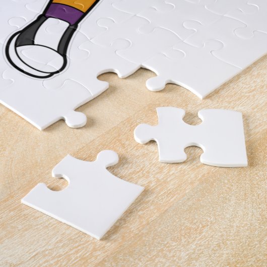 Handball Fox Handball speler Handball Legpuzzel (Zijkant)