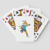 Handball Fox Handball speler Handball Pokerkaarten (Achterkant)