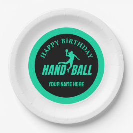 Handball Girl Birthday, Handball Player Gift Papieren Bordje