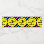 Handball Girl Birthday, Handball Player Gift Waterfles Etiket (Enkel label)