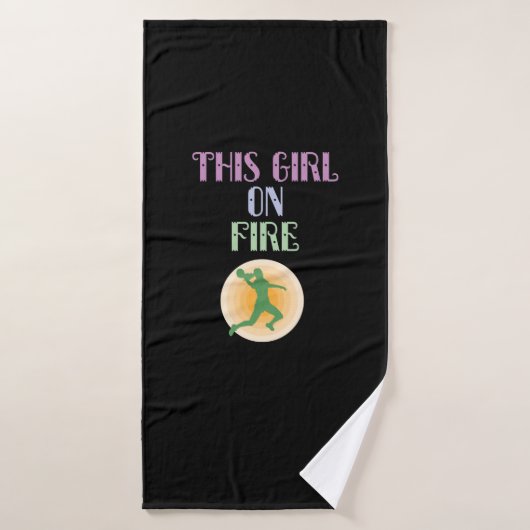 Handball "Girl On Fire" Badhanddoek (Badhanddoek)