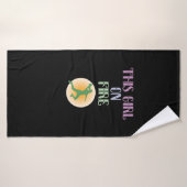 Handball "Girl On Fire" Badhanddoek (Badhanddoek)