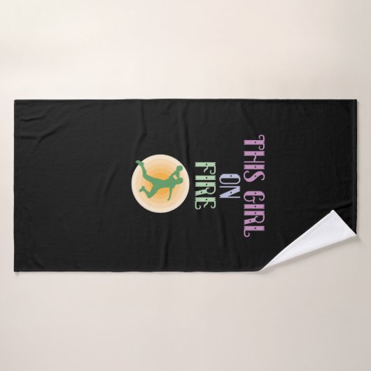 Handball "Girl On Fire" Badhanddoek (Badhanddoek)