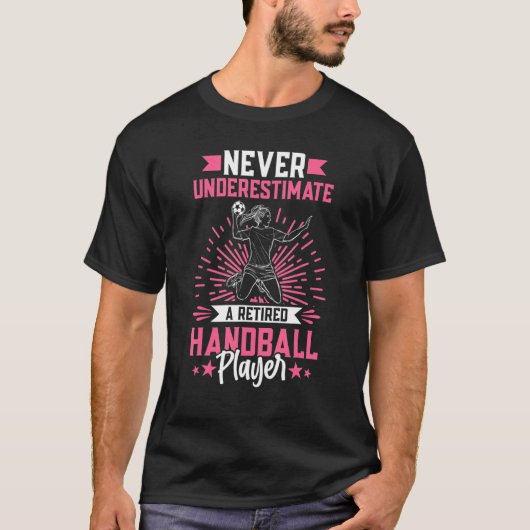 Handball Graphic voor meisjes Handball Player T-shirt (Voorkant)