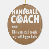 Handball Handball Handball Sport Game Keramisch Ornament (Links)
