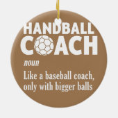 Handball Handball Handball Sport Game Keramisch Ornament (Achterkant)