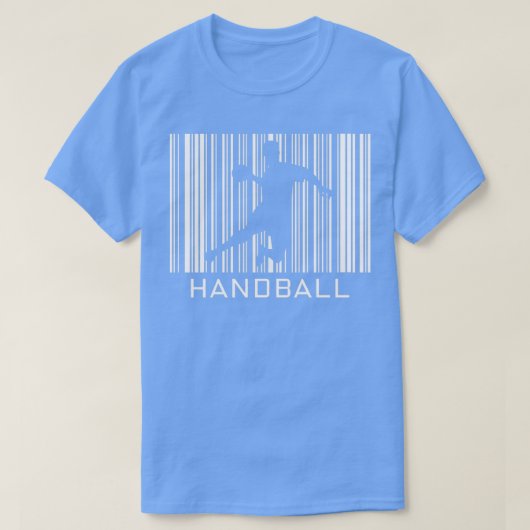 Handball Hobby met streepjescode 4 T-shirt (Design voorkant)