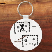 Handball Landjäger Torwart icon Sleutelhanger (Voorkant)