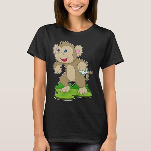 Handball Monkey Handball-speler T-shirt (Voorkant)