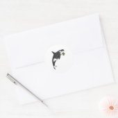 Handball Orca Handball Ronde Sticker (Envelop)