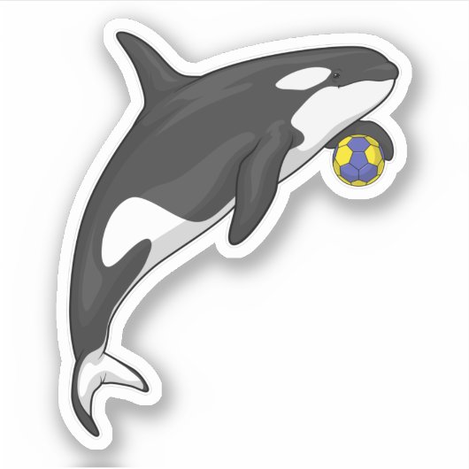 Handball Orca Handball Sticker (Voorkant)