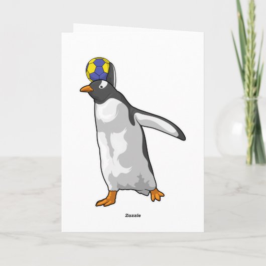 Handball Penguin Handball Kaart (Achterkant)