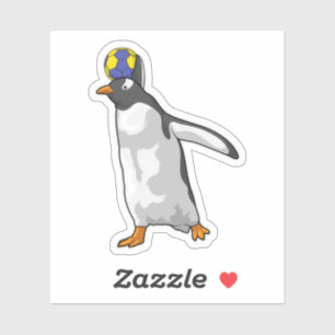 Handball Penguin Handball Sticker