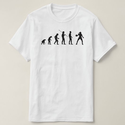 Handball Player Evolution of Man Sports Meme BV T-shirt (Design voorkant)