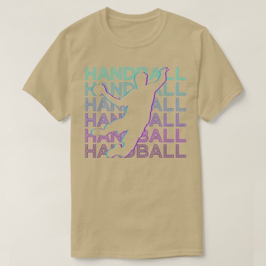 Handball Player Retro 1 T-shirt (Design voorkant)