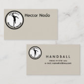 HANDBALL PLAYER VISITEKAARTJE (Voorkant / Achterkant)