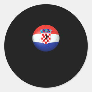 Handball - Shirt van het Kroatische vlaggentoernoo Ronde Sticker