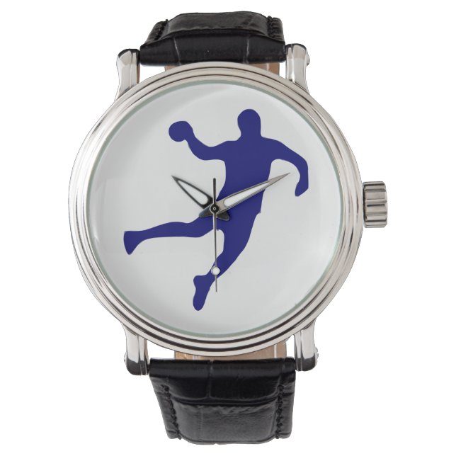 Handball Silhouette Horloge (Voorkant)