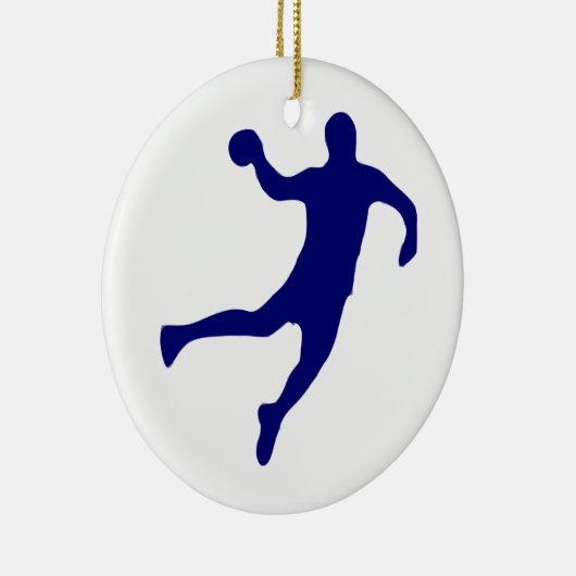 Handball Silhouette Keramisch Ornament (Rechts)