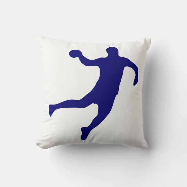 Handball Silhouette Kussen (Voorkant)