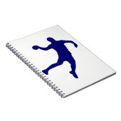 Handball Silhouette Notitieboek (Rechterzijde)