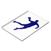 Handball Silhouette Notitieboek (Linkerzijde)