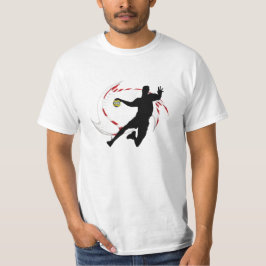 Handball Sofisticated Design of player and goal T-shirt