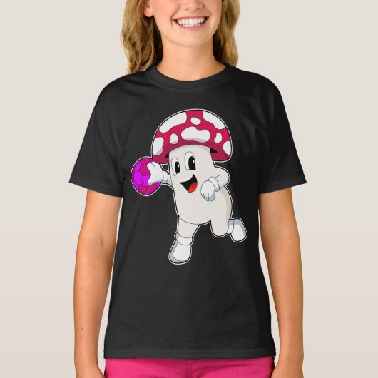 Handball-speler voor paddenstoel t-shirt (Voorkant)