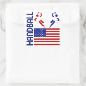 Handball Verenigde Staten Vierkante Sticker (Tas)