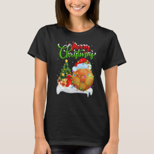 Handball Xmas Decorations Santa Handball Christma T-shirt