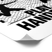 Handballer | Handball Player Trainer Gifts Poster (Hoek)