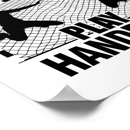 Handballer | Handball Player Trainer Gifts Poster (Hoek)