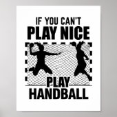 Handballer | Handball Player Trainer Gifts Poster (Voorkant)