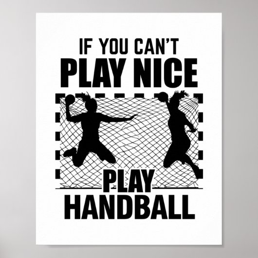 Handballer | Handball Player Trainer Gifts Poster (Voorkant)