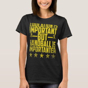 Handbalonderwijs is belangrijk, maar handbal is im t-shirt