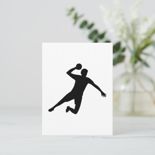 Handbalspeler Briefkaart (Staand voorkant)