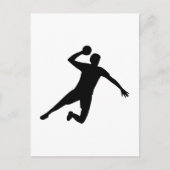 Handbalspeler Briefkaart (Voorkant)